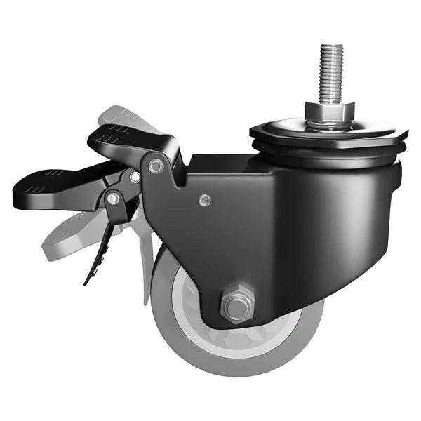 Caster Wheels with Brake - 4 Pc