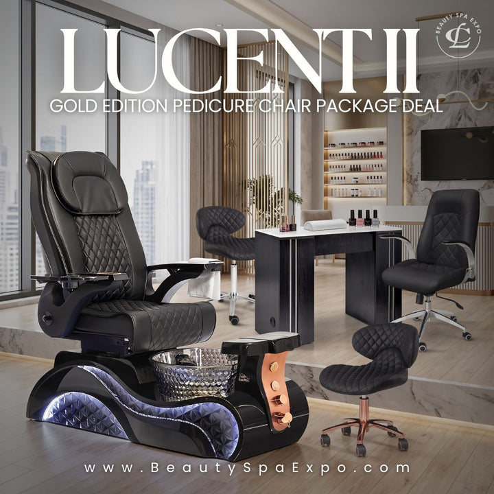 Lucent II Gold Edition Pedicure Chair Package Deal