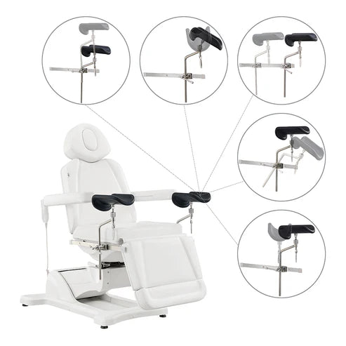 OB GYN Stirrups with Rails for Medical Exam Chairs and Procedure Tables
