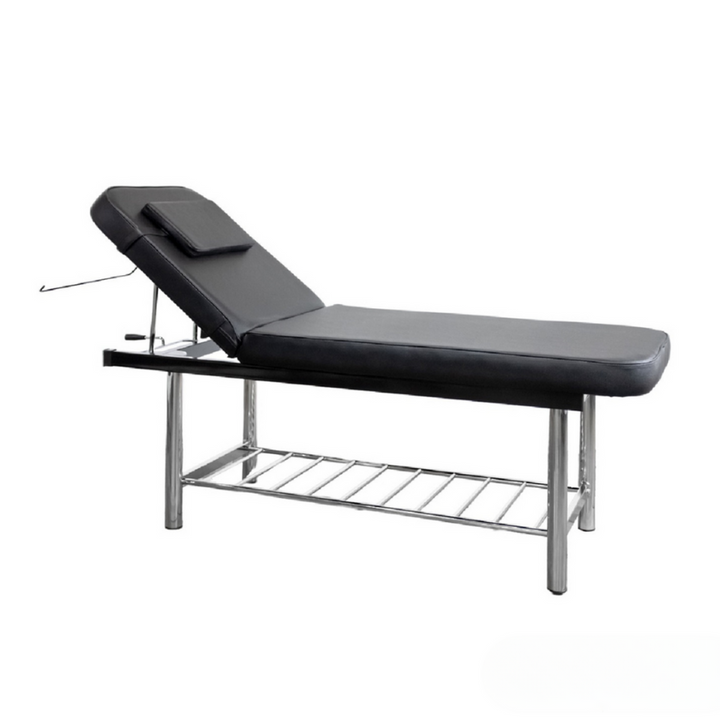 Professional Dermalogic SABLE spa table with adjustable positioning for massage and waxing treatments.