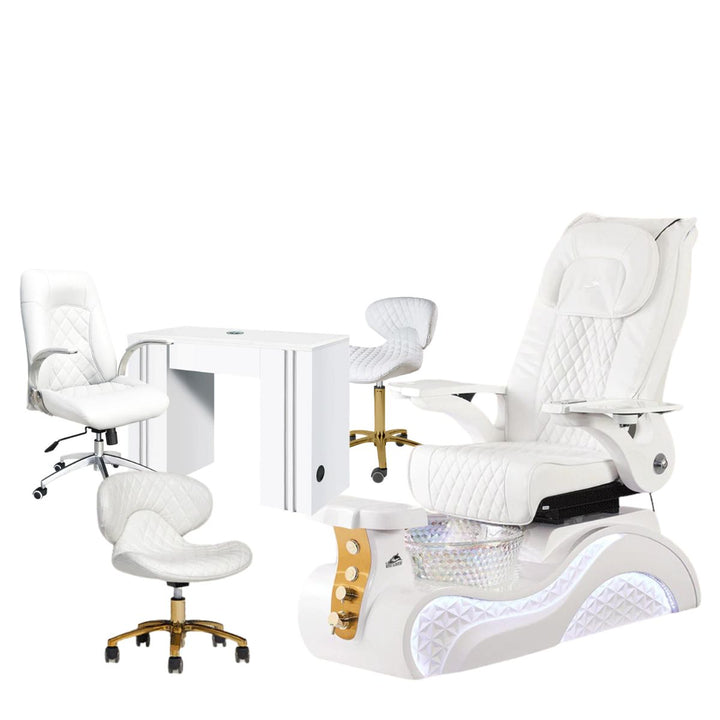 Lucent II Gold Edition Pedicure Chair Package Deal