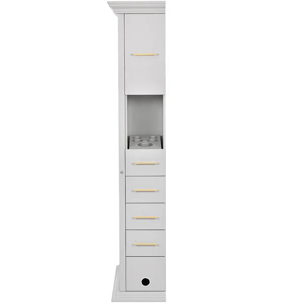 Adonis Single LED Lighted Salon Styling Station