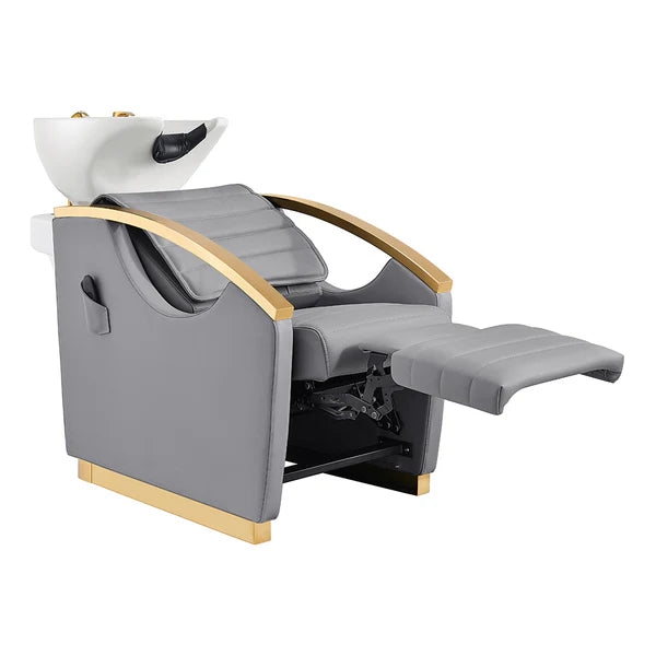 Bella V Gold Reclining Salon Shampoo Massage Chairs