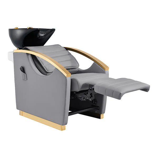 Bella V Gold Reclining Salon Shampoo Massage Chairs