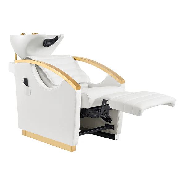 Bella V Gold Reclining Salon Shampoo Massage Chairs