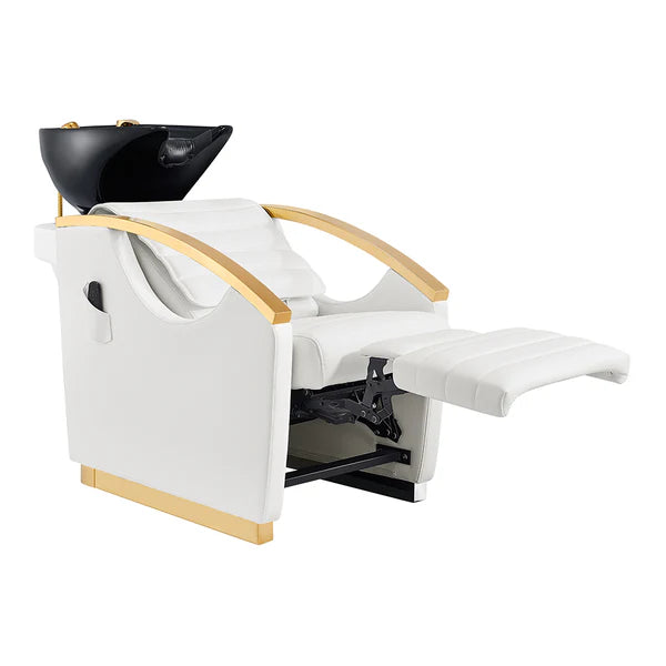 Bella V Gold Reclining Salon Shampoo Massage Chairs