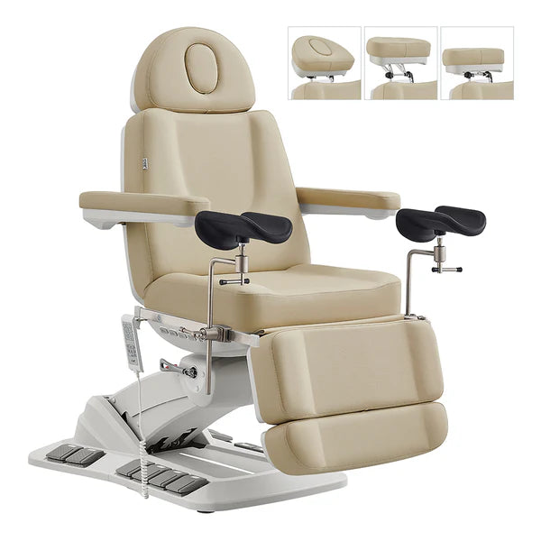 Geneva 4-Motors Exam Table with Stirrups - OB GYN Gynecology