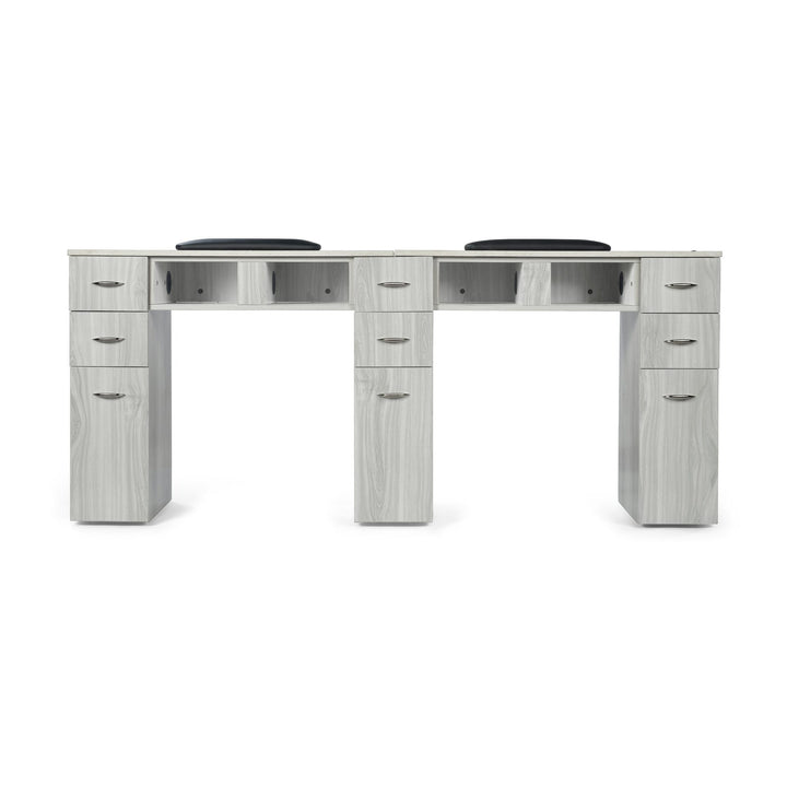 Gray/Gold Double Nail Table