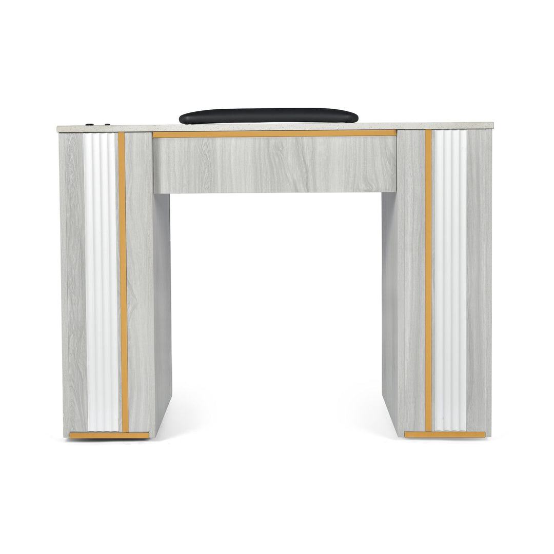 Gray/Gold Nail Table
