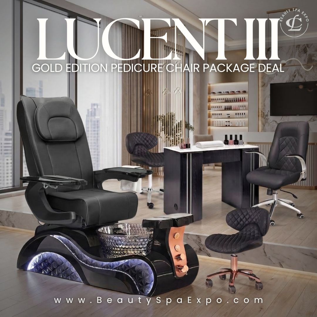 Lucent III Gold Edition Pedicure Chair Package Deal