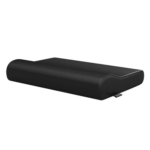 DIR professional neck contour bolster pillow in black for salon facial beds and massage therapy.