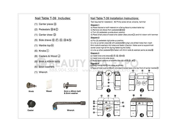 T-0639 Nail Table