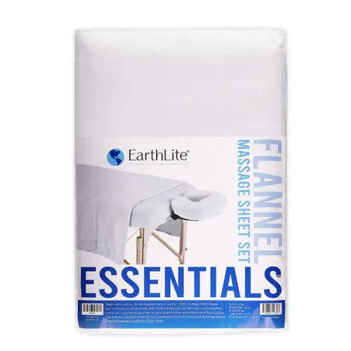 Essentials™ Massage Table Flannel Sheet Set