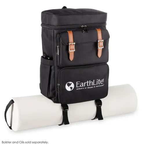 Earthlite LMT Go-Pack massage table carry case with compact storage for professional massage therapists and mobile treatments.