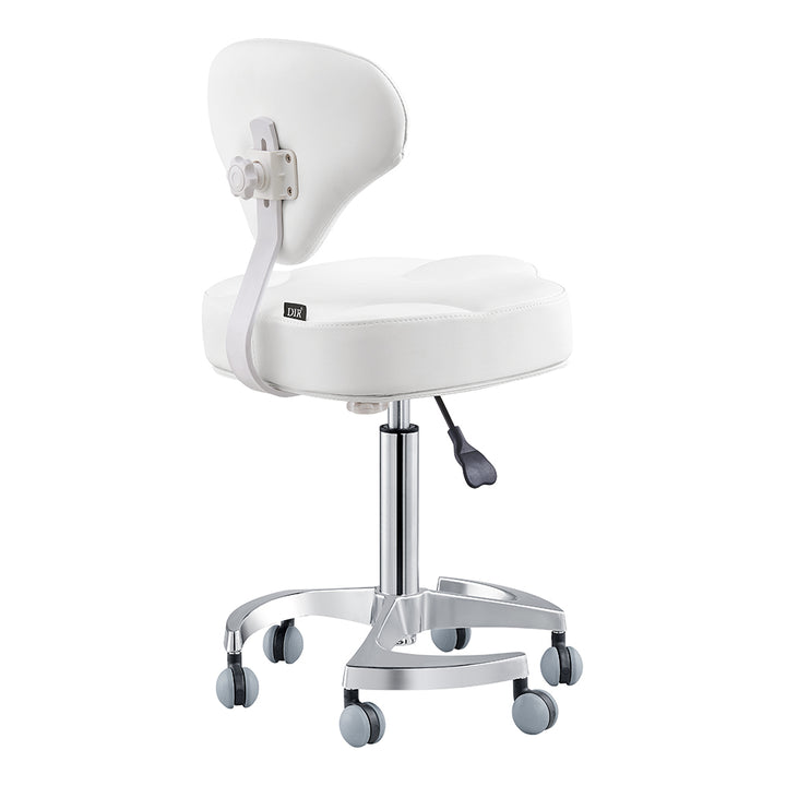 Tao Rolling Saddle Stool with Back