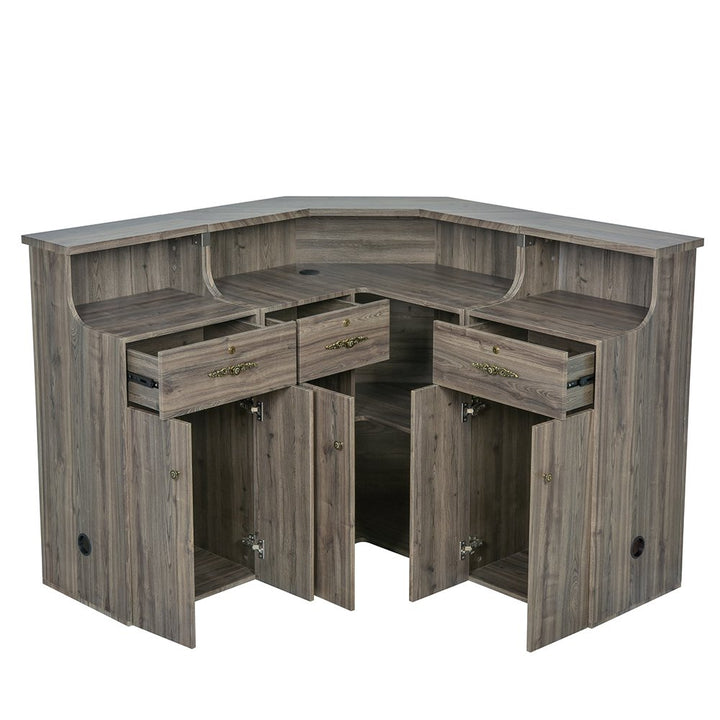 Valencia Combination - LED Standing Reception Desk