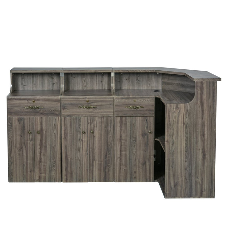 Valencia Combination - LED Standing Reception Desk