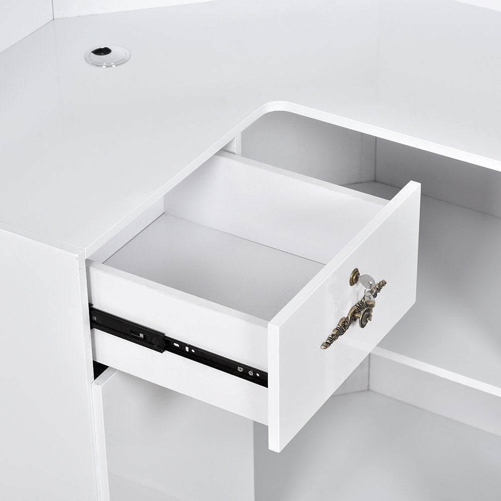 Valencia Combination - LED Standing Reception Desk