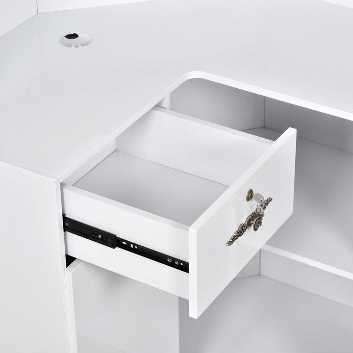 Valencia Combination - LED Standing Reception Desk