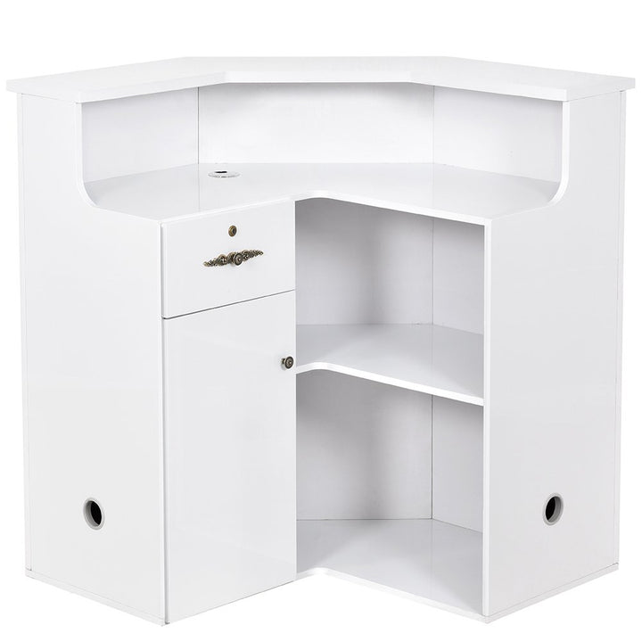 Valencia Combination - LED Standing Reception Desk