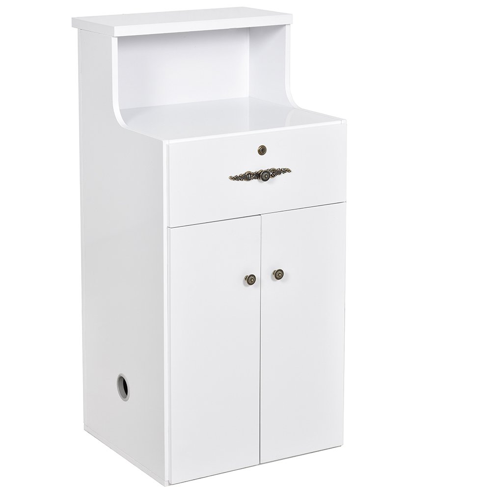 Valencia Prime - LED Antique Small Reception Desk