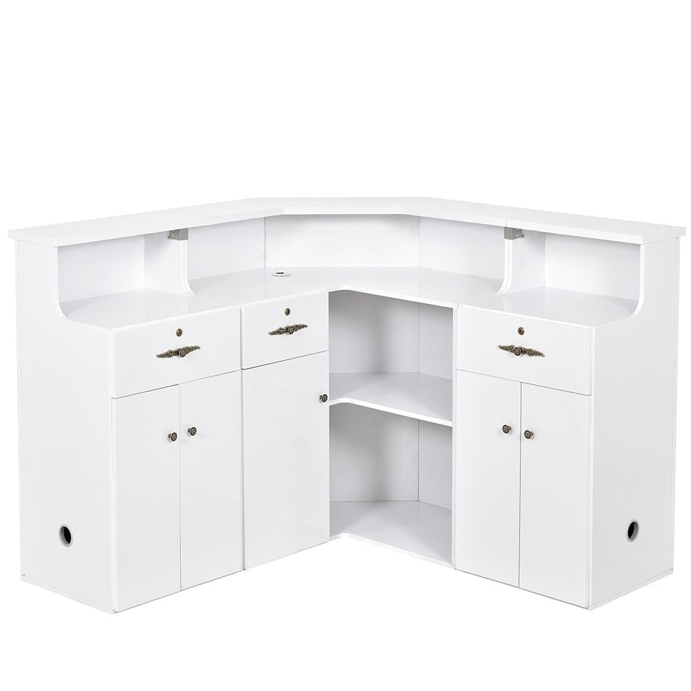 Valencia Combination - LED Standing Reception Desk
