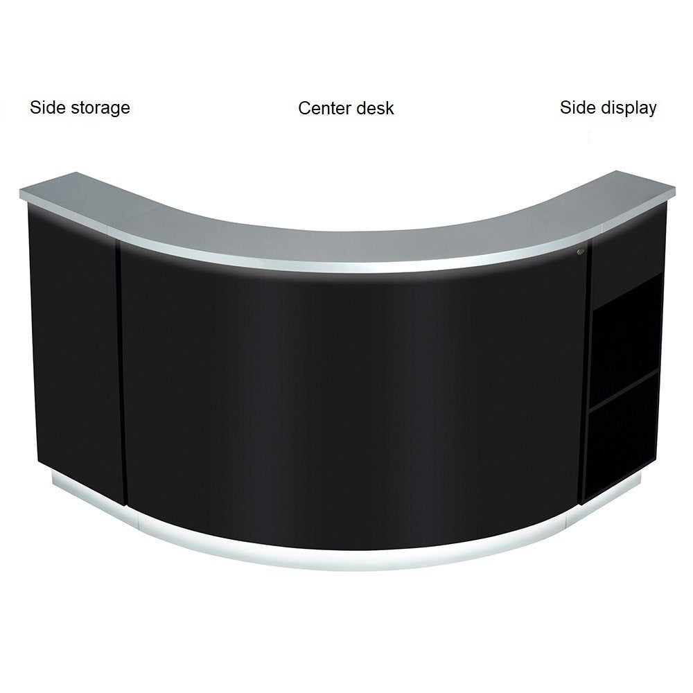 Janus Combination - LED Illuminated Curved Reception Desk
