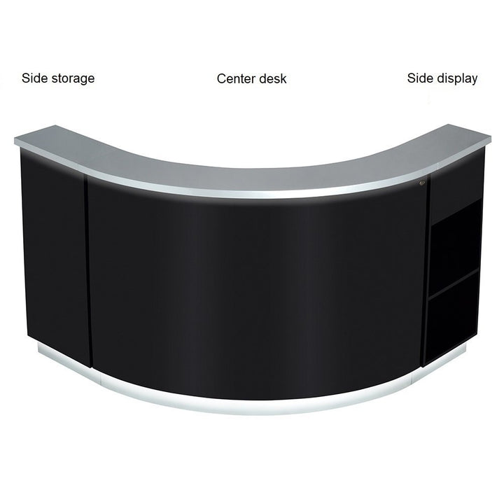 Janus Combination - LED Illuminated Curved Reception Desk