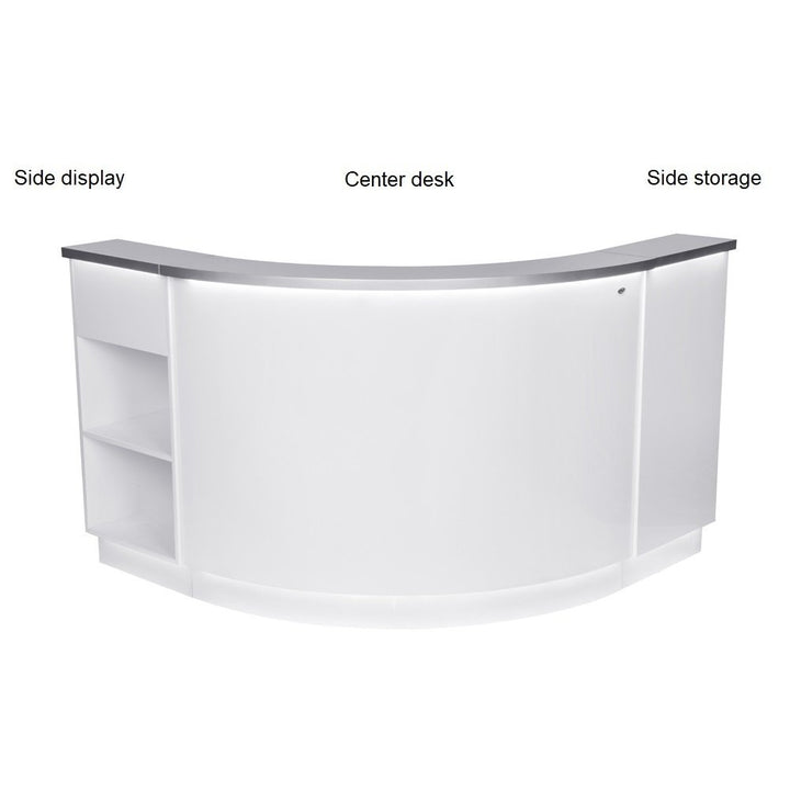 Janus Combination - LED Illuminated Curved Reception Desk