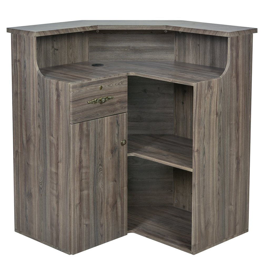 Valencia Combination - LED Standing Reception Desk