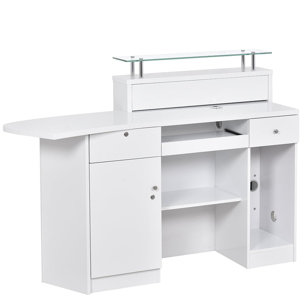 Gattino Modern Reception Desk ADA approved with LED Lighting